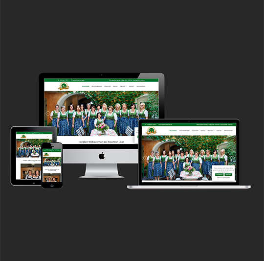 Webdesign, Homepage, Referenz - Trachtenlisa Straubing